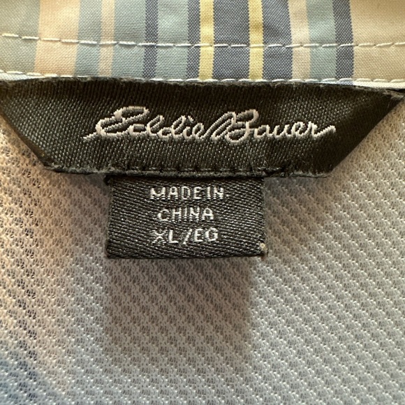 Eddie Bauer Womens Size XL Button Up Shirt Plaid Outdoor Fishing *Alterations* - Picture 5 of 11